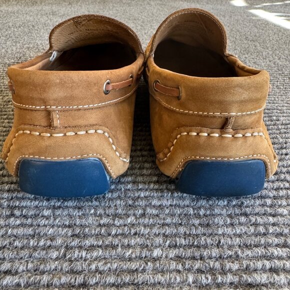 1901 Men’s Tan Nubuck Suede Driving Loafers Moccasins Size 8.5 Slip On main image 6